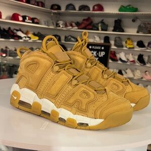 Nike Kids Air More Uptempo Gold Sneakers
